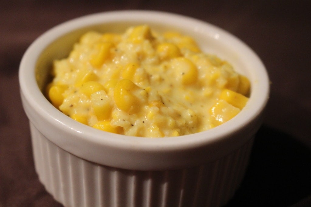 Easy Homemade Creamed Corn- Chances are you have most of these ingredients already! This Creamed Corn Recipe is super easy to make and tastes sooo much better than the canned stuff. -thesaltedpepper.com