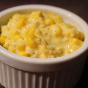 Easy Homemade Creamed Corn- Chances are you have most of these ingredients already! This Creamed Corn Recipe is super easy to make and tastes much better than the canned stuff. -thesaltedpepper.com