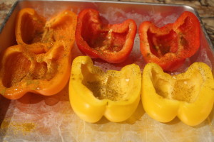 Curry Stuffed Peppers