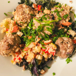 Greek Meatballs with Kale