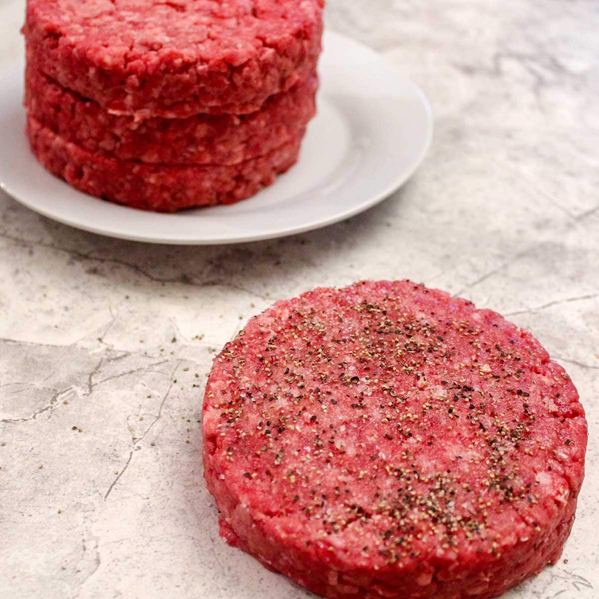 picture of burger patties after forming with the pampered chef burger press