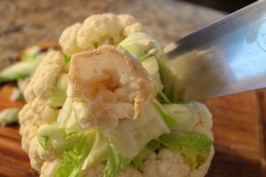 Cauliflower potato salad head of cauliflower