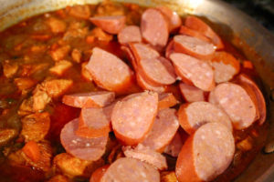 Cajun Jambalaya sausage added