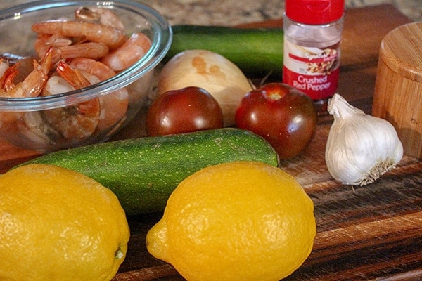 Simply the Best Shrimp Scampi Zoodles Ingredients