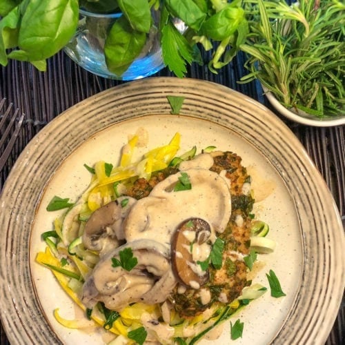 herb & almond crusted chicken marsala