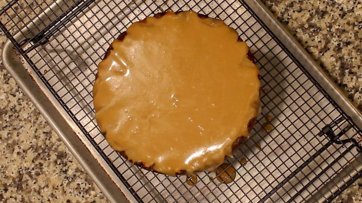 Ninja Foodi Apple Cake with Caramel Glaze The Salted Pepper