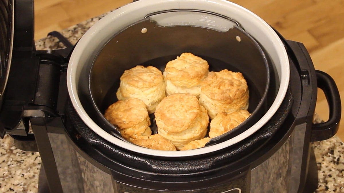 Easy Homemade Biscuits made in the Ninja Foodi (oven instructions too