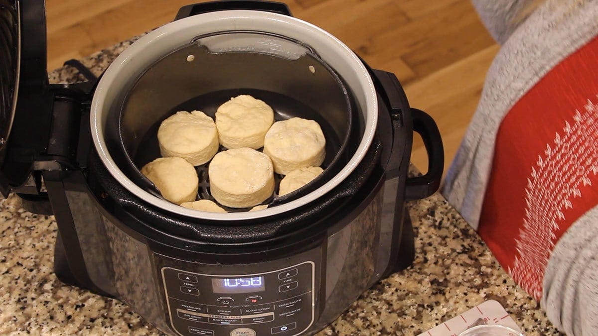 Easy Homemade Biscuits made in the Ninja Foodi (oven instructions too