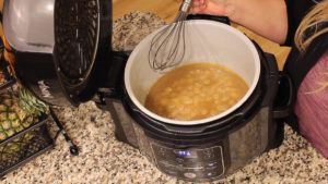Ninja-Foodi-Recipe-Apple-Cake-Boiling-Glaze