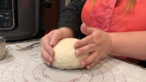 Homemade bread in the ninja foodi dough