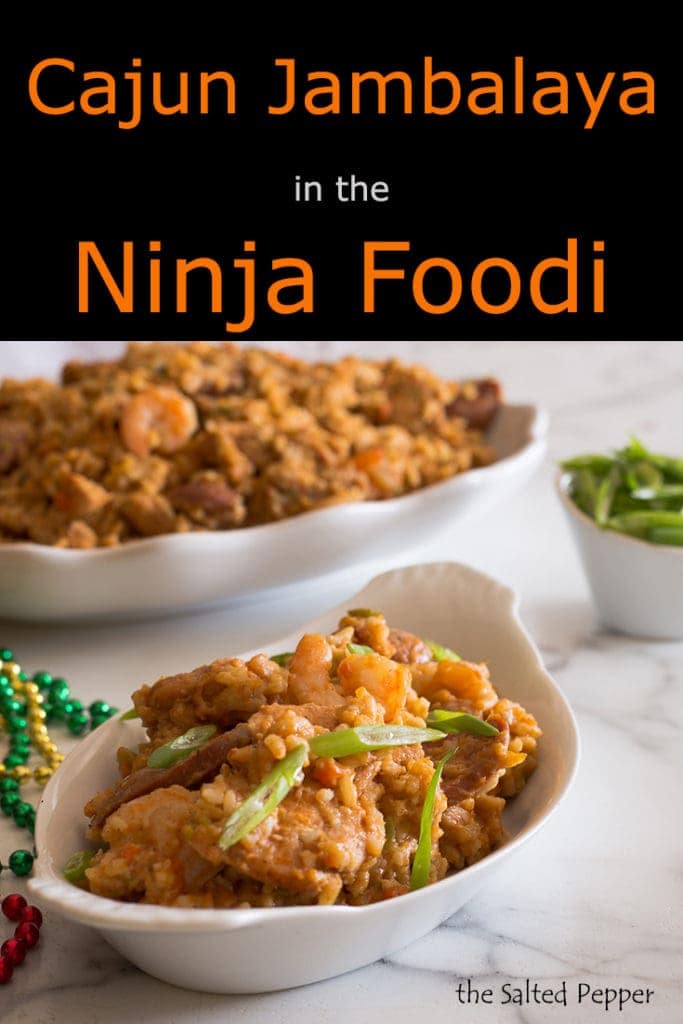 Cajun Jambalaya in the Ninja Foodi pin