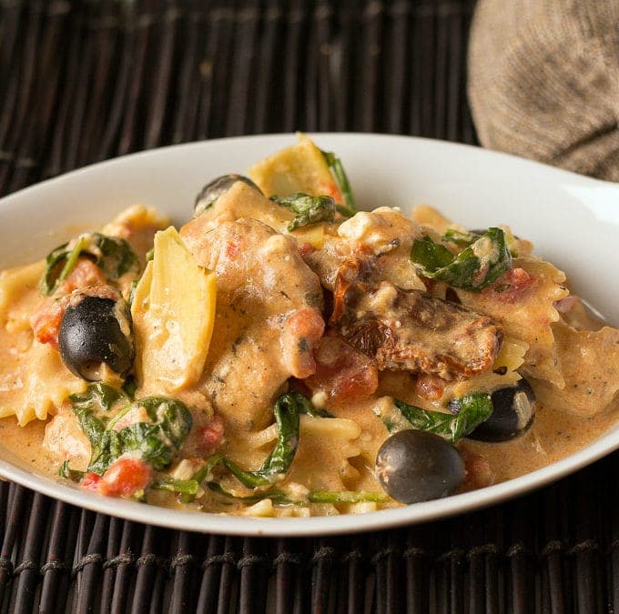 Sun Dried Tomato & Chicken Pasta in the Ninja Foodi The Salted Pepper