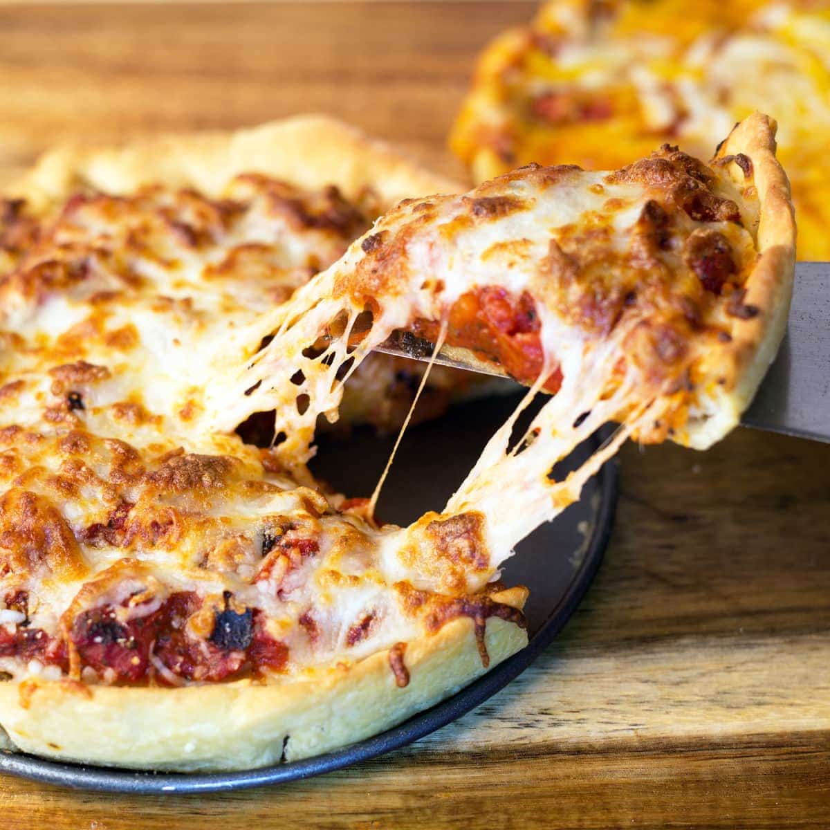 Chicago-Style Deep-Dish Pizza Recipe