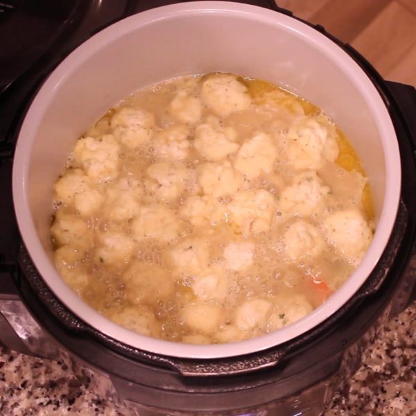 Homemade Chicken & Dumplings in the Ninja Foodi The Salted Pepper