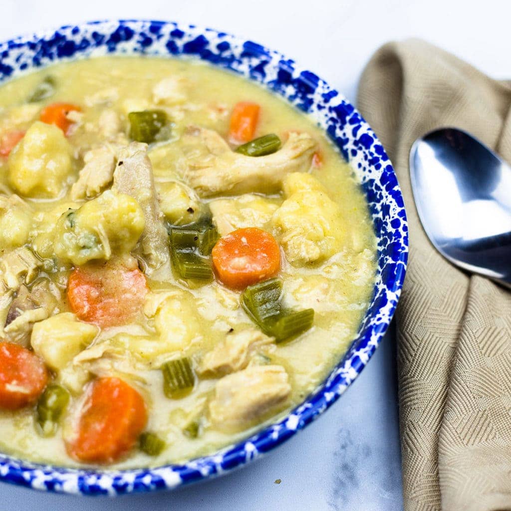 Homemade Chicken & Dumplings in the Ninja Foodi The Salted Pepper