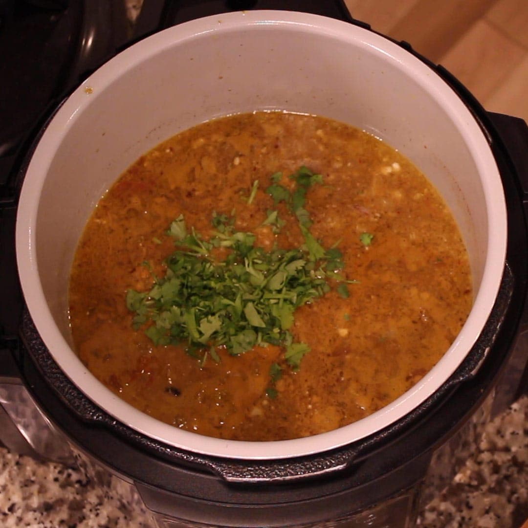 chicken tikka masala sauce in pot