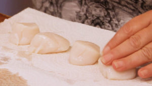 drying scallops for searing
