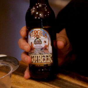 Virgils Root Beer in a bottle