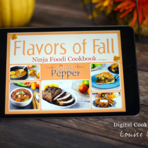 picture of the cover of flavors of fall on an ipad