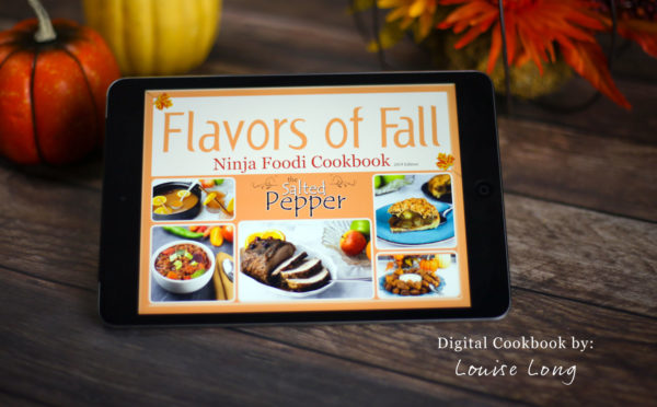 picture of the cover of flavors of fall on an ipad