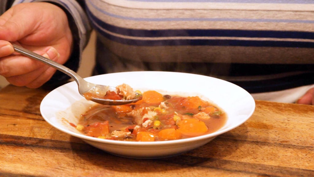 Easy 30Minute Homemade Chicken Tortilla Soup in the Ninja Foodi Hot