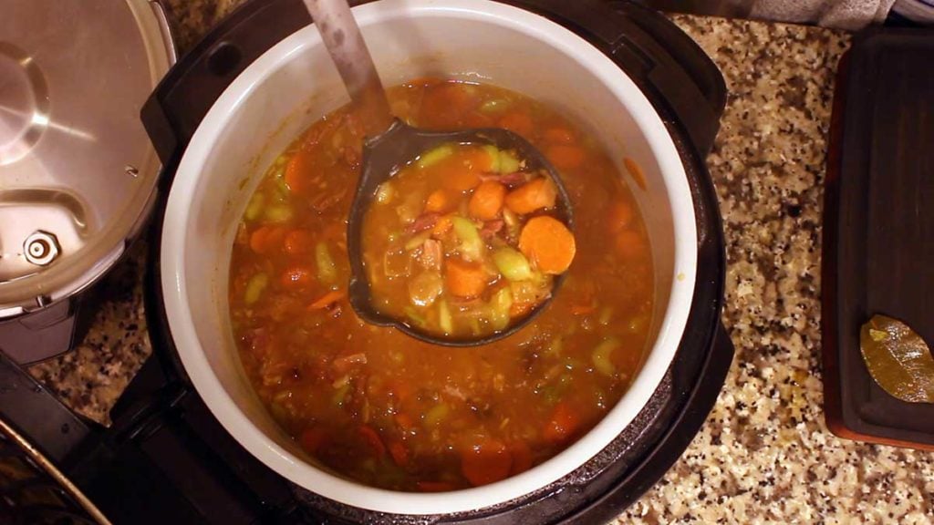 Ham and Lima Bean Soup in the Ninja Foodi The Salted Pepper