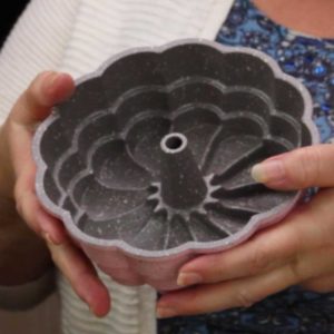 picture of me holding the flower pan