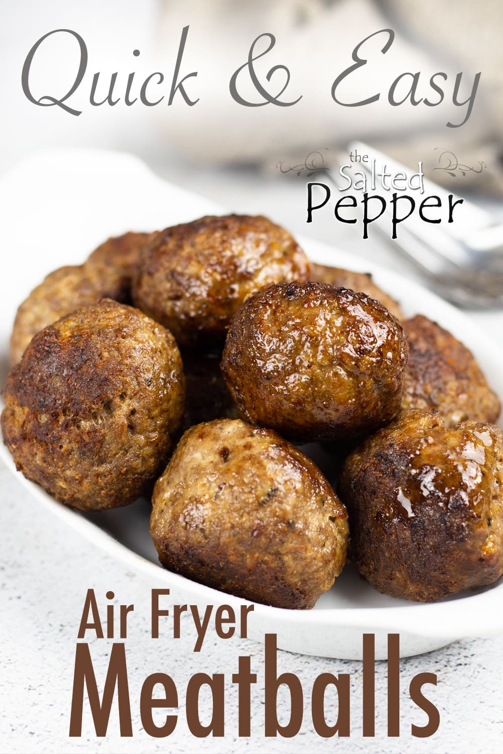 Air Fryer Meatballs Ninja Foodi The Salted Pepper