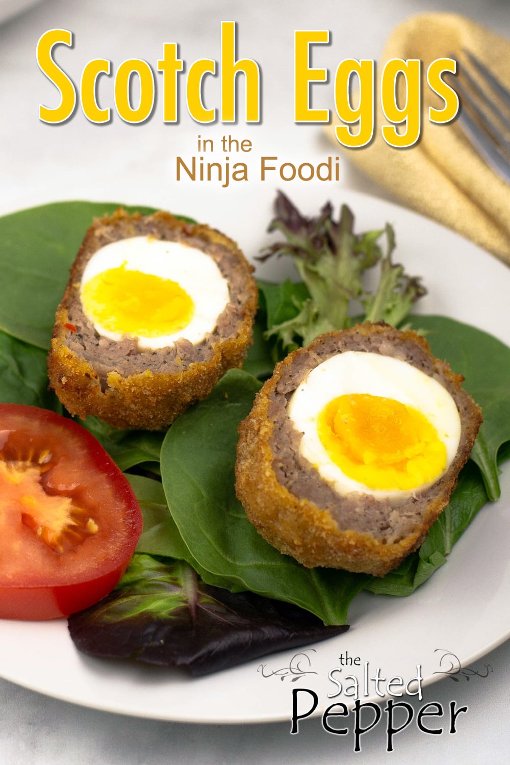 AirFryer Scotch Eggs in the Ninja Foodi The Salted Pepper