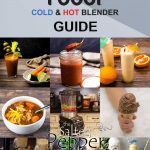 collage of food made with the cold and hot blender