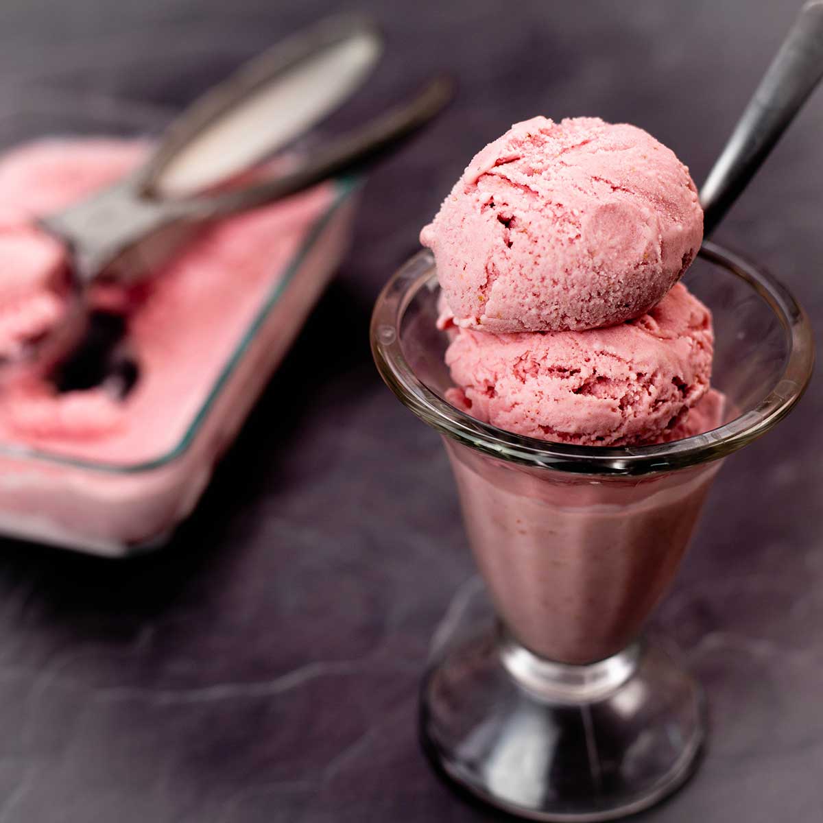 Homemade Strawberry Ice Cream No Ice Cream Maker Needed The Salted Pepper