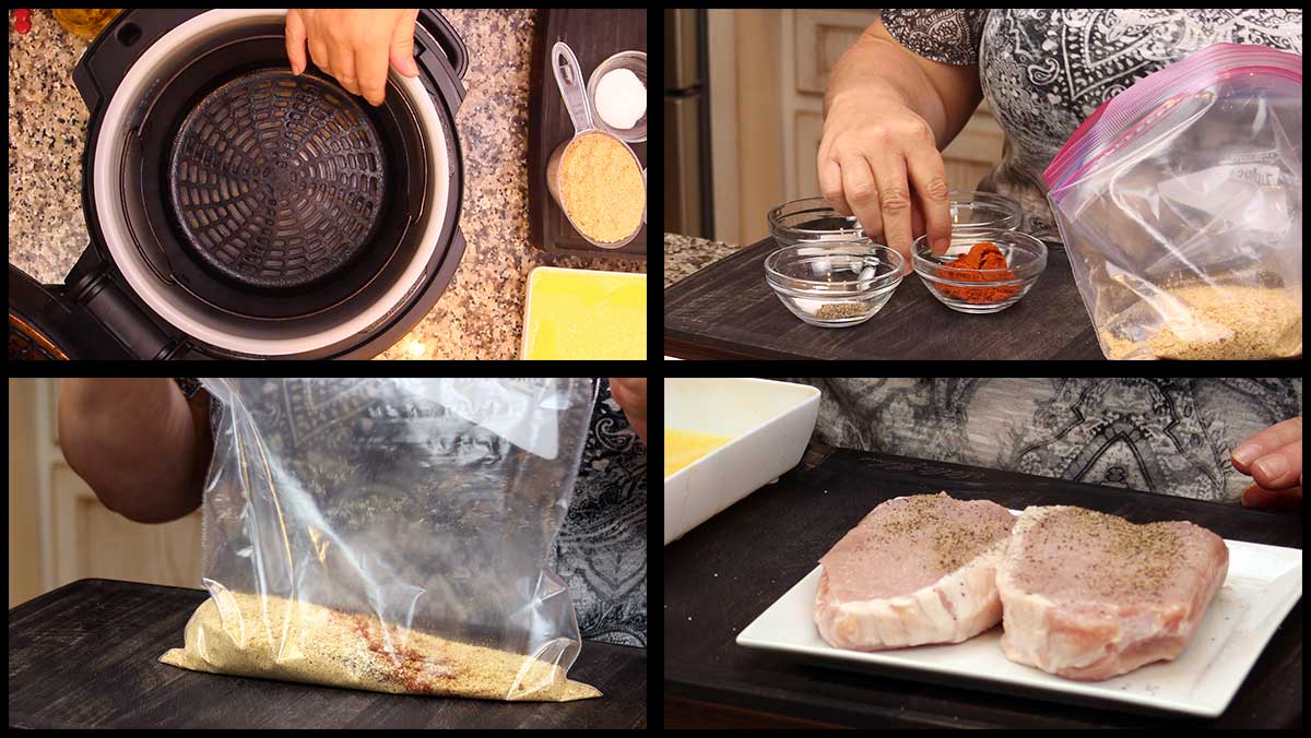 Shake 'N Bake Style Pork Chops in the Ninja Foodi The Salted Pepper