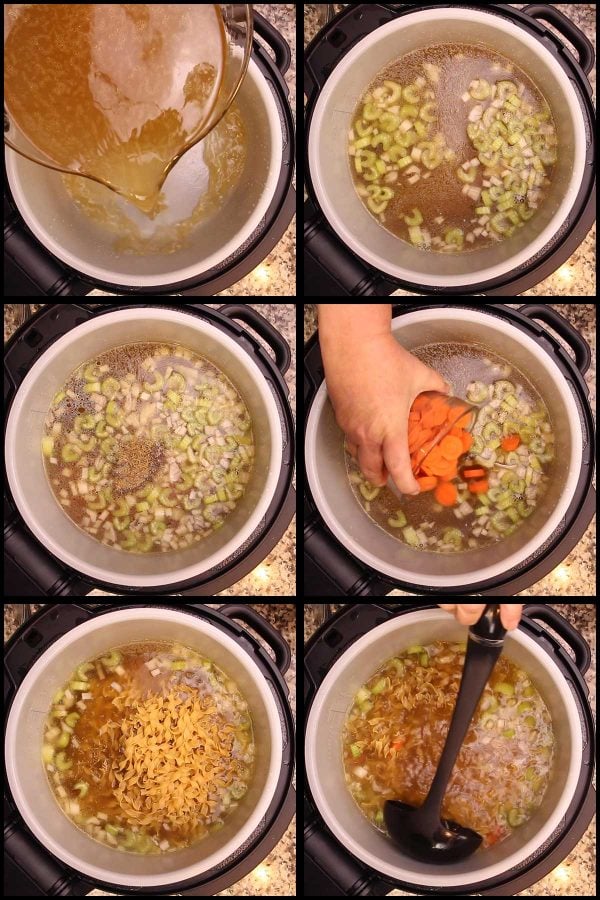 Homemade Chicken Noodle Soup in the Ninja Foodi or Instant Pot The
