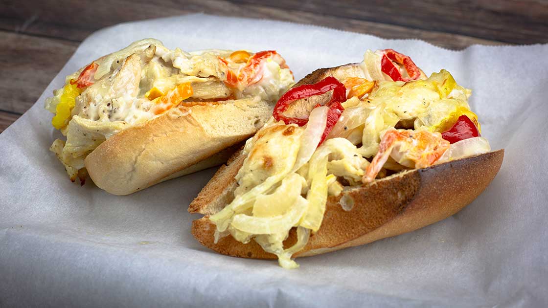 The BEST Chicken Cheesesteak with a Twist! - The Salted Pepper