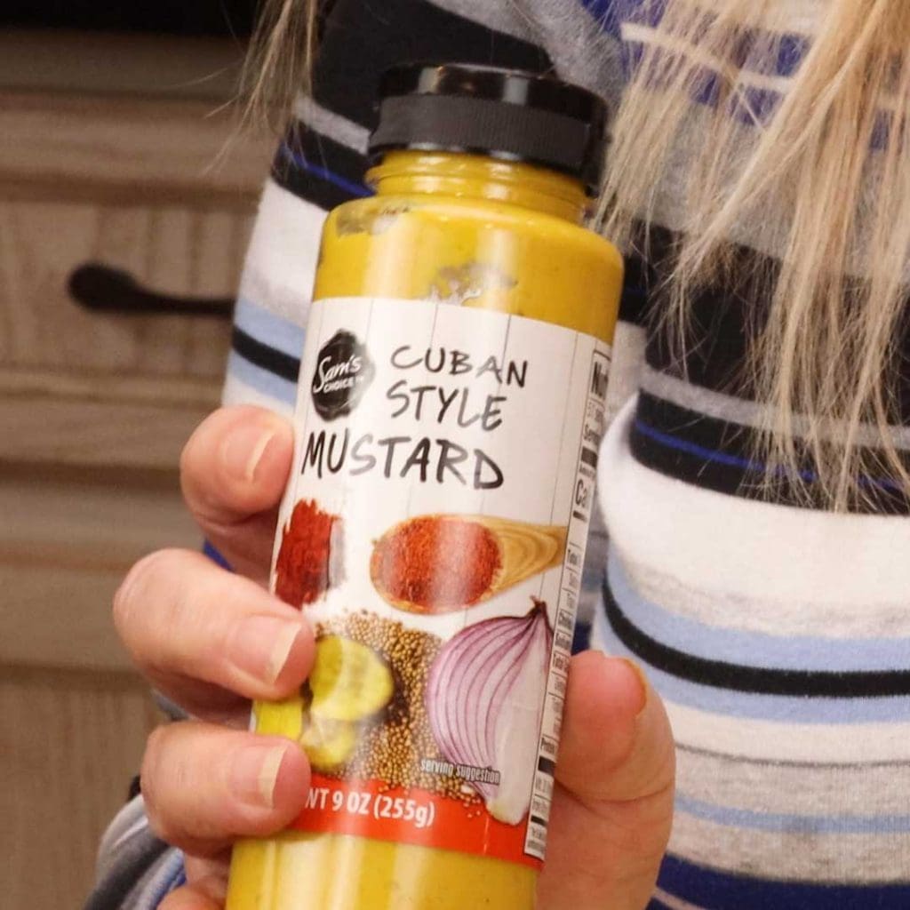 cuban style mustard in a bottle