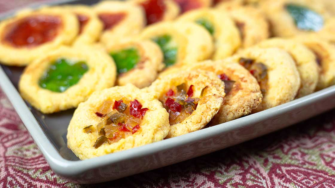 Cheddar Cheese Thumbprint Cookie Recipe The Salted Pepper