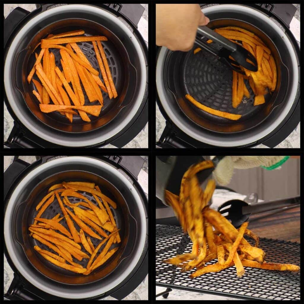 Ninja Foodi Sweet Potato Fries (Air Fried) The Salted Pepper