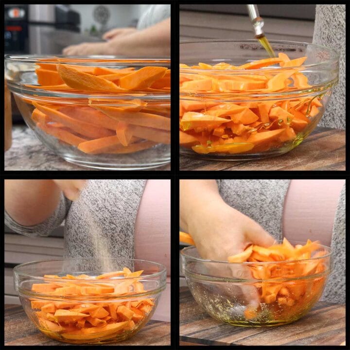 Ninja Foodi Sweet Potato Fries (Air Fried) The Salted Pepper