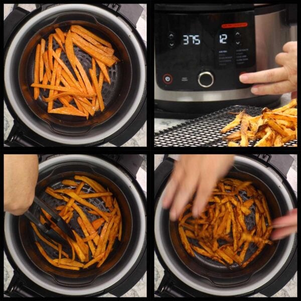 Ninja Foodi Sweet Potato Fries (Air Fried) The Salted Pepper