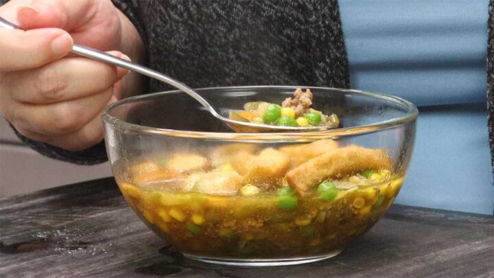 Ground Beef Vegetable Soup - The Salted Pepper