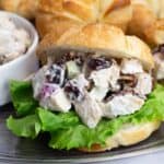 Cherry Chicken Salad on Croissants.