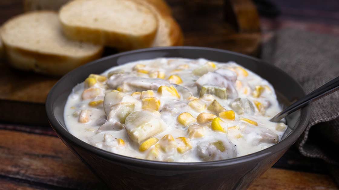 Slow Cooker Chicken Corn Chowder - The Salted Pepper