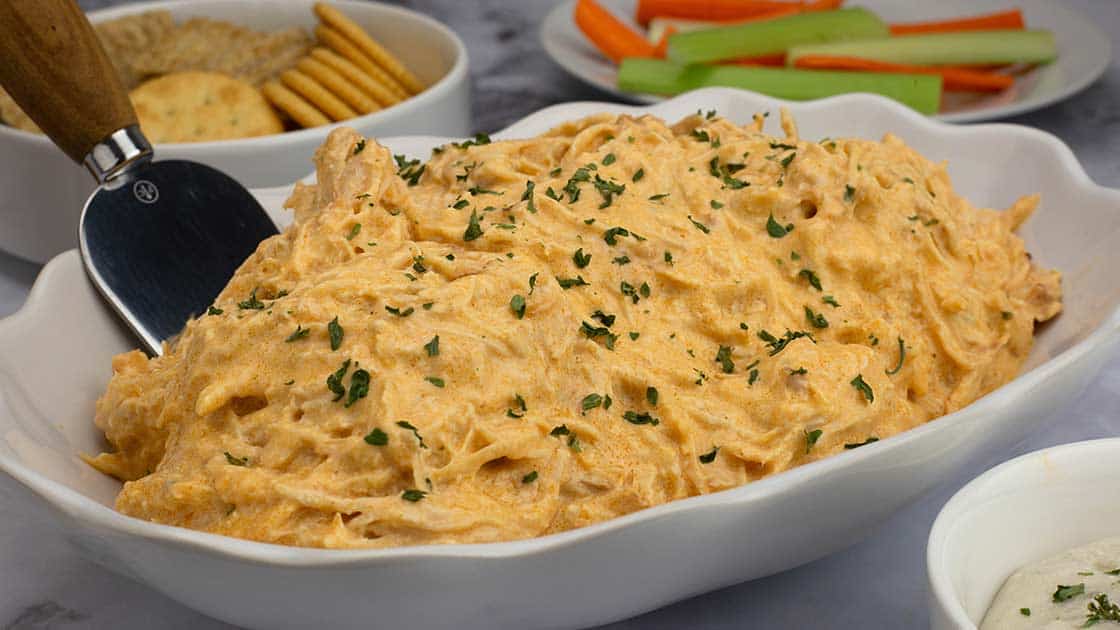 Buffalo Chicken Dip (Pressure Cooker Recipe) The Salted Pepper