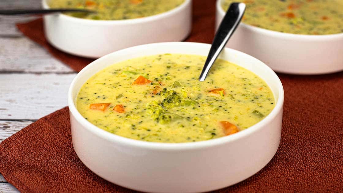 Broccoli Cheddar Soup (pressure cooker recipe) The Salted Pepper