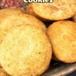 Snickerdoodle Cookies on a platter.