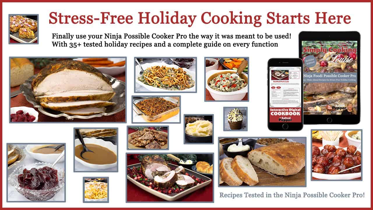 Ninja Possible Cooker Pro Holiday Cookbook Landing Page Cover