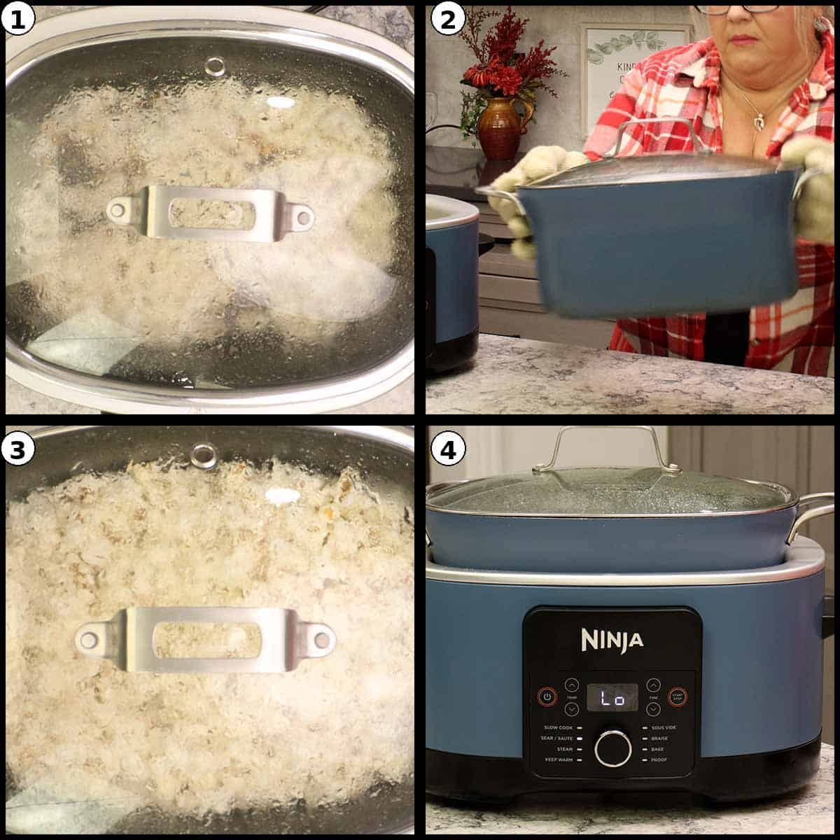 Popcorn popping in possible cooker pot.