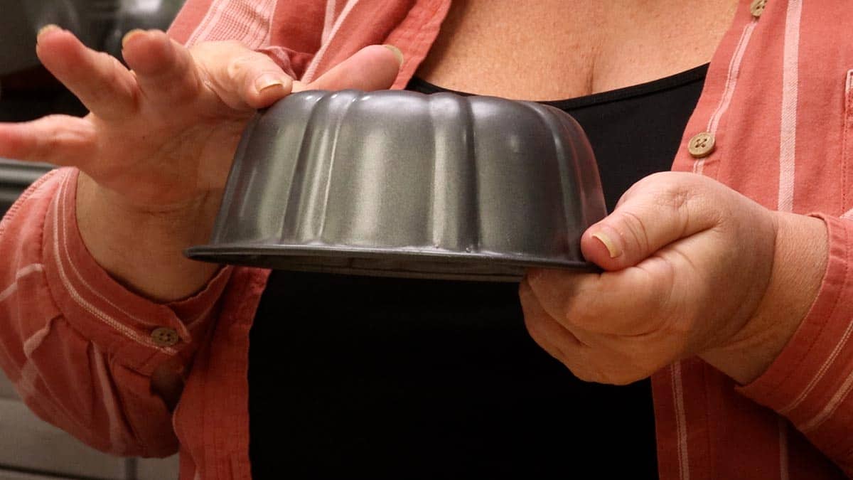 small bundt pan for making tortilla bowls
